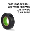FRICHOM Electrical Tape 10 Rolls Professional Electric Tape Waterproof or Black Tape and Wire Tape 0.71 in Wide, 60 ft Long, 5 mil Thick for All Weather Under 600V