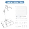 XISTEST Action Figure Stand, 5PCS Assembly Action Figure Display Holder Base Doll Model Support Stand Compatible with HG RG SD SHF Gundam 1/144 Toy