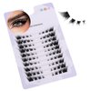 Bluesmurfs Individual Lashes Wispy Cat Eye Lashes DIY Lash Extensions 80pcs Clusters Lashes 8-16MM Fluffy Volume Fox Eye Eyelashes Clusters