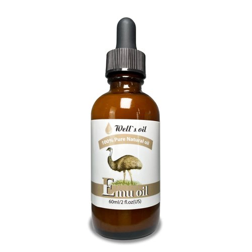 Well's Oil Emu Oil | All-Natural, Daily Use | Skin + Hair + Face | #1 Trusted | Anti-Aging Skin, Healing, Hydrating and Nourishing | Omega 3, 6 & 9 Fatty Acids | All Skin Types | 2oz