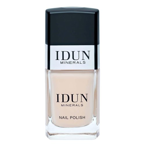 IDUN Minerals Nail Polish - Infused With Vitamins And Sweet Almond Oil - Prevents Cracking And Protects Nails - Even Lacquered Result - Sandsten - 0.37 Oz, Soft Beige, (I0108531)