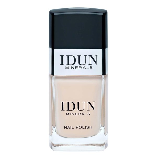 IDUN Minerals Nail Polish - Infused With Vitamins And Sweet Almond Oil - Prevents Cracking And Protects Nails - Even Lacquered Result - Sandsten - 0.37 Oz, Soft Beige, (I0108531)