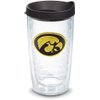 Tervis Made in USA Double Walled University of Iowa UI Hawkeyes Insulated Tumbler Cup Keeps Drinks Cold & Hot, 16oz, Primary Logo