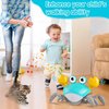 Crawling Crab Baby Toys, Tummy Time Toys for 3 4 5 6 7 8 9 10 11 12 Boy Girl with Music&Speed Control, Dancing Walking Crawly Crab for Toddler Infant 6-12 12-18 Month Valentines Day 1st Birthday Gifts
