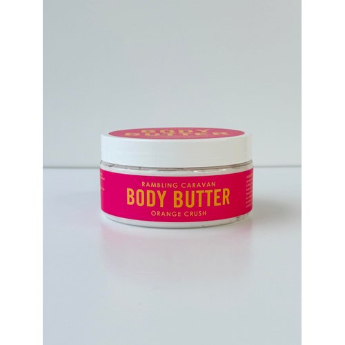 RAMBLING CARAVAN Body Butter, Orange Crush, 8oz, Body Moisturizer, Orange Crush