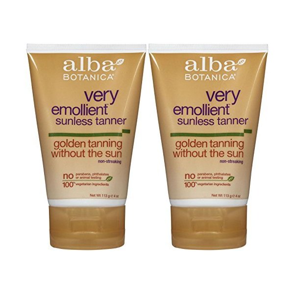 Alba Botanica Alba botanica sunless tanning lotion-4 oz, 2 pack by alba botanica