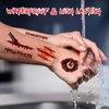 toututu Halloween Horror Makeup Fake Scars Temporary Tattoos - 118 Pcs Realistic Bloody Stitches Wound Tattoo Stickers for Face & Body, Zombie, Chucky, Vampire Cosplay, Pranks & Masquerade Parties