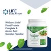 Life Extension Wellness Code Organic Plant Protein Complete & Amino Acid Complex - Vanilla Plant Based Pea Vegan Protein Powder Fitness Supplements- Gluten-Free, Non-GMO - 450 grams (30 Servings)