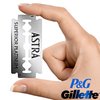 Astra Platinum Double Edge Safety Razor Blades, 50 Blades (10 x 5)