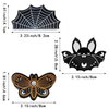 3 PACK Halloween Hair Claw Clips Ghost Face Butterfly, Bat, Spider Web Hairpins Halloween Hair Accessories for Women