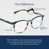 eyebobs Biff Unisex Premium Reading Glasses for Men and Women | Black front and temples with matte woodgrain finish - 00 | Non-Polarized Narrow Square Reader Glasses - 1.50 Magnification