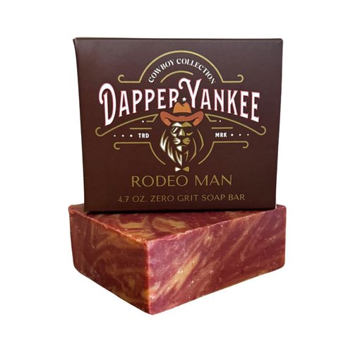 Dapper Yankee Rodeo Man Natural Soap Bar for Men - Zero Grit, Manly Scent, Cowboy Soap