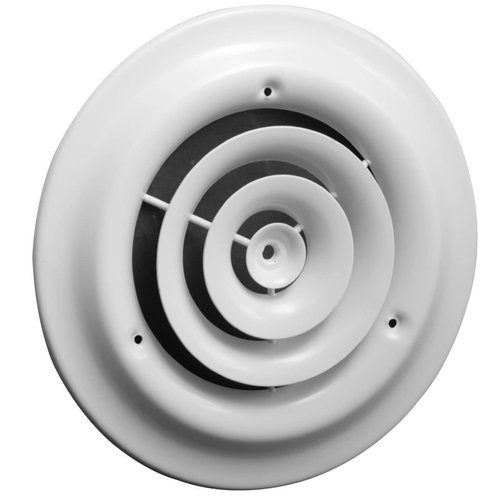 8" Round Ceiling Diffuser - Easy Air Flow - HVAC Vent Duct Cover [White]