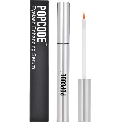 POPCODE Premium Eyelash Growth Serum with Natural Formula, Lash Serum for Eyelash Growth for Longer Fuller and Thicker Eyelash Serum 4.2ml