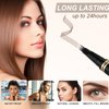 Eyebrow Pen,2-in-1 Waterproof Eyebrow Pencil with 4 Tip Microblading Brow Pen and Ultra-Precise Brow Pencil,with Dual-ended Eyebrow Brush,Eyebrow Makeup for Natural Looking-Dark Brown