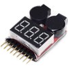 5PCS 2in1 1-8s Lipo Battery Voltage Tester,RC Low Voltage Buzzer Alarm,Battery Monitor Checker Tester for 1-8s Lipo/Li-ion/LiMn/Li-Fe