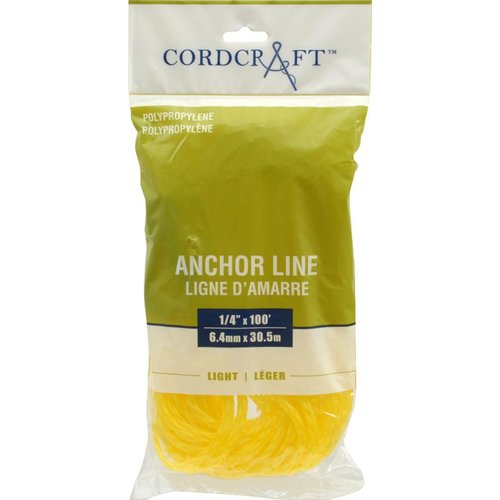 Cordcraft Anchor Line Polypropylene Yellow (1/4X100)