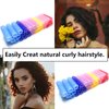MOODKEY 36PCS Self Grip Small Hair Curlers Heatless Roller Hair Curlers Pro Salon Hairdressing Curler DIY Curly Hairstyle Hair Rollers Tools Rat Tail Comb for Women Medium Short Hair(0.8 x 2.4 Inch)