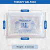Extra Small Mini Reusable Gel Ice Pack for Injuries (3 X 5 Inches) USA Made Quality Hot Cold Packs - Pain Relief Dental Eye School Gym Breast Medication Transport by Life and Limb Gel (3)
