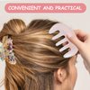 Beaupretty Hair Comb, Resin Scalp Massage Comb, Multi-Functional Hair Massager Comb for Scalp Care, Light color