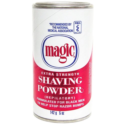 MAGIC (DEPILATORY) NO RAZOR SHAVING POWDER 127GM STOPS RAZOR BUMPS EXTRA STRENGTH - RED
