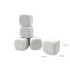 Qidiwin White EVA Foam Dices for Kids Graffiti-Building Blocks,Creative Painting, Party Supplies, 1.96 inchs,18PCS