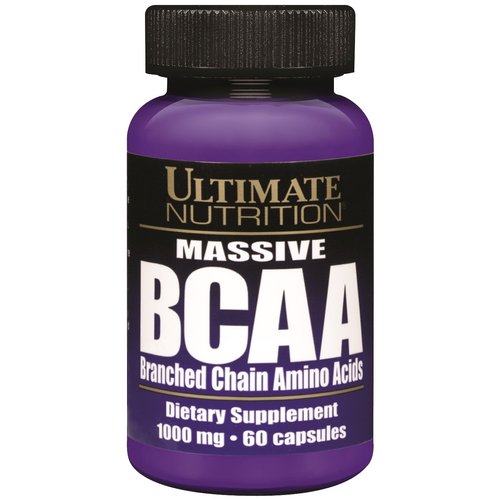 Ultimate Nutrition Massive BCAA Amino Acid Supplement (1000mg, 60 Capsules)