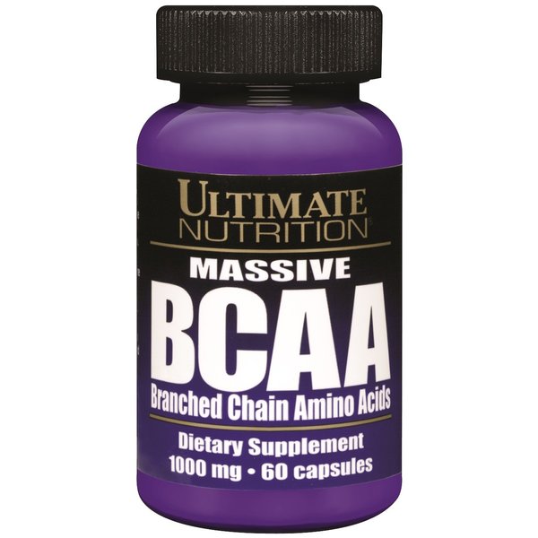 Ultimate Nutrition Massive BCAA Amino Acid Supplement (1000mg, 60 Capsules)