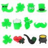 Babycop 12 Pcs St Patrick's Day Mochi Squishy Toys, Mini Cute Squeeze Toy for Party Favors, Stress Reliever Anxiety St Patrick's Day Gifts for Kids