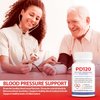Blood Pressure Supplements Support 1 Month Supply - Blood Pressure Support Black Odorless Aged Garlic, Coq10, Beta Cyclodextrin, Omega 3, L-Theanine, and Vitamin D3 | 60 Veggie Capsules