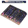 Kolewo4ever 100 Pieces Space Theme Pencils - Fun Astronaut Pencils with Matching Eraser for Classrooms, Student Reward, Space Party Favors