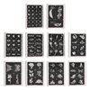 ZJchao Temporary Stencils, Airbrush Templates, 97 Patterns Waterproof Reusable Portable Temporary Tattoos Body Art Painting Templates