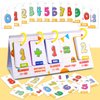 SICOHOME Math Flash Cards for Kids 45pcs Basic Addition and Subtraction Learning Arithmetic Flash Cards for Kindergarten Classroom Learning Activity Special Education Speech Therapy School Supplies