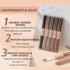 Melemando Dual Ended Liquid Eyeshadow Set 6 Color Neutral Naked Glitter and Matte Eyeshadow Waterproof Long Lasting Smooth Creamy Eyeshadow Set (6 Colors Set 1)