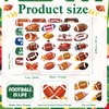 HOWAF 120pcs Football Temporary Tattoos American Football Under Eye Face Tattoos for Football Game Party, Football Tattoos Stickers Party Favor for Kids Birthday Classroom Prizes,Cheerleader Gifts