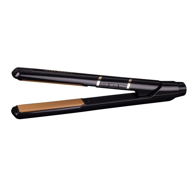 Cricket Ultra Smooth Professional Hair Styling Iron with Argan Oil and Keratin Protein Infused Ceramic Coated Plates High Power Fast Heat Hair Straightener Styling Tool, Black