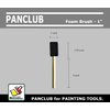PANCLUB Foam Paint Brush Set 1 inch, Sponge Brush Paint 25 Pack with Wood Handles,Great for Art, Varnishes, Acrylics, Stains, Crafts