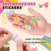 JarThenaAMCS 300Pcs Summer Foam Stickers Hello Summer Gnome Tropical Beach Watermelon Hawaii Decals Mixed Bulk Cartoon Self-Adhesive Decorative for DIY Art Craft Scrapbook Journal Party Supplies
