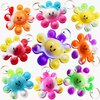 Roaqua 30 Packs Bulk octopus Mini Pop Keychain， Fidget for Teens and Kids Birthday Party Favors Supplies Summer Student Prizes