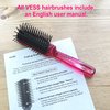 Trinity-Folding Hair Brush, Foldable Anti Static Hair Detangler Brush, Women Travel Size Hair Detangling Brush, Hair Styling Brush for Toiletry Bag Travel Purse Locker Gym