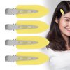 No Bend Hair Clips,Hair Clips,4 Pcs No Crease Hair Clips Duck Billed Hair Clips,Hair Clips For Women,Makeup Clips,Hair Clips For Styling Sectioning,Hairstyle Clips For Women Girls(yellow), Hair C