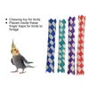 Finger Trap Bamboo Extender, Exerciser Handcuffs Anti Cutting Finger Cuffs Party Favors Chinese for Parties Bird Toys DIY Various Toys and Gifts Replacement 24Pcs