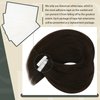 Sunny Hair Tape in Extensions Straight Skin Weft Tape in Hair Extensions Invisible Tape in Hair Extensions Human Hair 20Pcs Hair Extensions Real Human Hair Darkest Brown 14inch