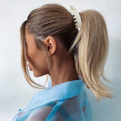 Hapdoo Hair Clips, 4Pcs Small Matte Banana Clips for High Ponytail, Mini Hair Jaw Clips Barrettes Styling Accessories for Thick Thin Hair Women Girls