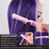 6 Pieces Double Edge Split Ends Trimmer, Hair Thinning Comb for Slim Haircuts at Home - Women and Men (6pcs Random Color)