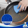 MR.SIGA Non-Scratch Cellulose Scrub Sponge, Dual-Sided Dishwashing Sponge for Kitchen, 12 Pack