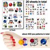 20 Sheets Bowling Temporary Tattoos Bowling Themed Birthday Party Favors Decorations Supplies for Kids Boys Girls Gifts Classroom School Prizes Rewards