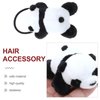 FRCOLOR Scrunchy Panda Hair Rope Headband Tiara Bun Hair Clip Hair Clips Ears Fluffy Hair Scrunchies Panda Hair Tie Panda Doll Hair Tie Panda Doll Hairband Animal Flannel The Bubble