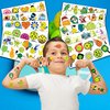 100 PCS Pickleball Ball Temporary Tattoos Sticker Sports Themed Birthday Party Decorations Supplies Favors Gifts Girls Boys Cute Tattoo School Reward Game Sporting Celebrations