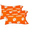 College Covers Everything Comfy Clemson Tigers Pillowcase Pair, King, 20" x 40", Includes 2 King Pillowcases
